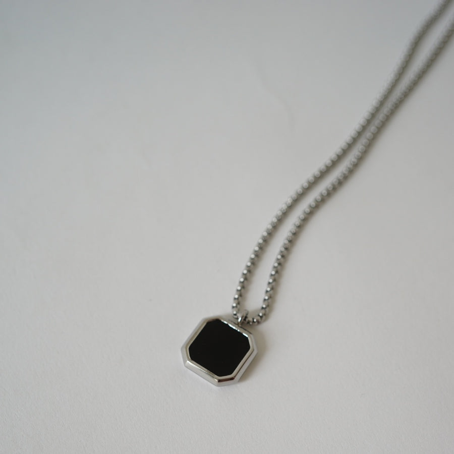 Black Square Necklace