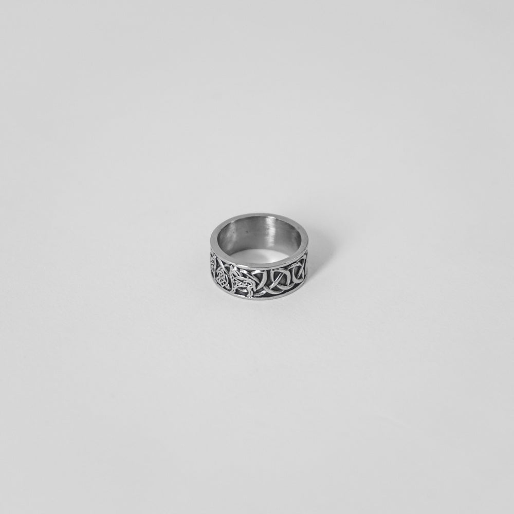 Abstract Crown Ring
