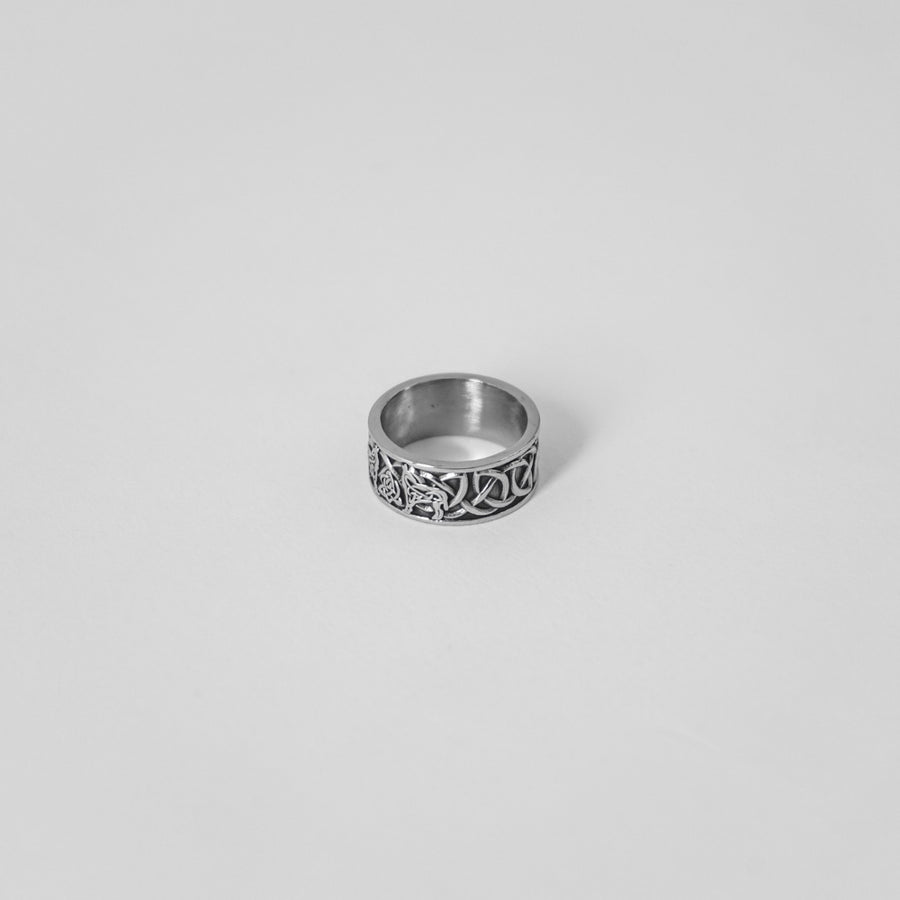 Abstract Crown Ring