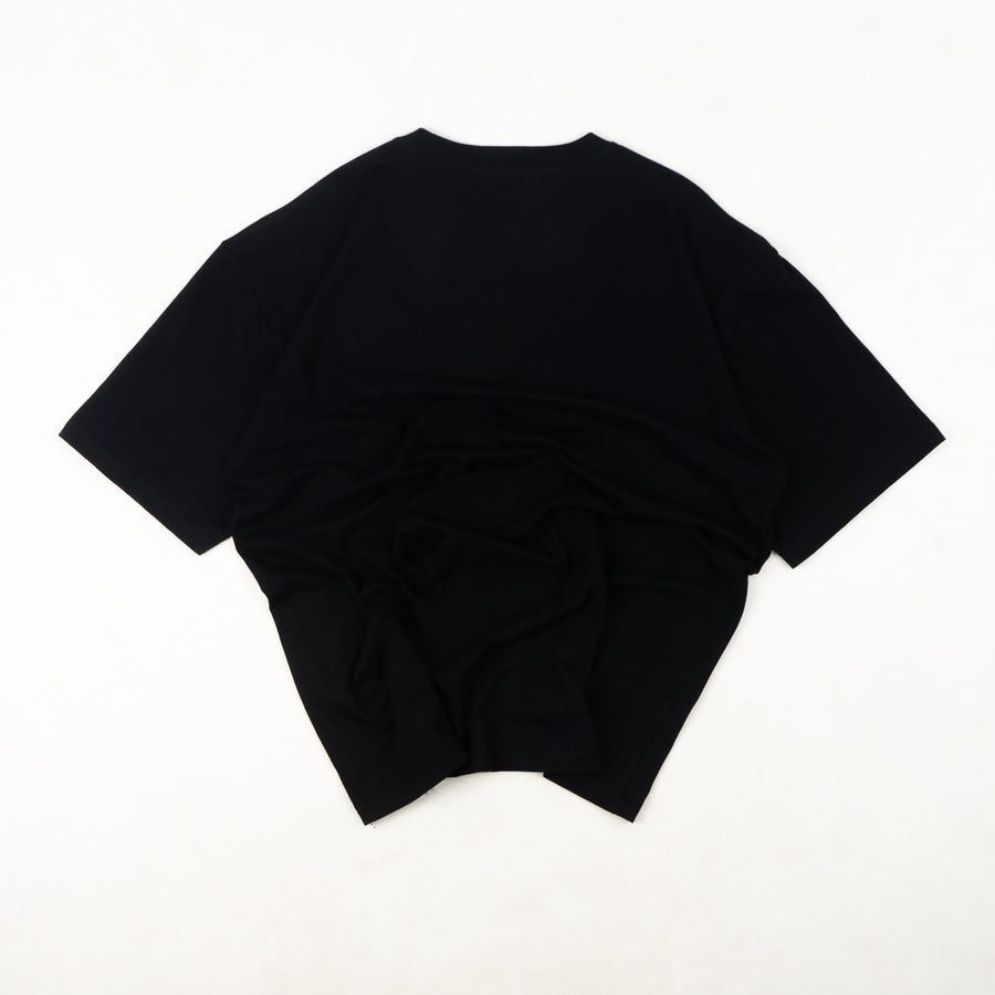 Black Y2K Logo Oversized T-Shirt