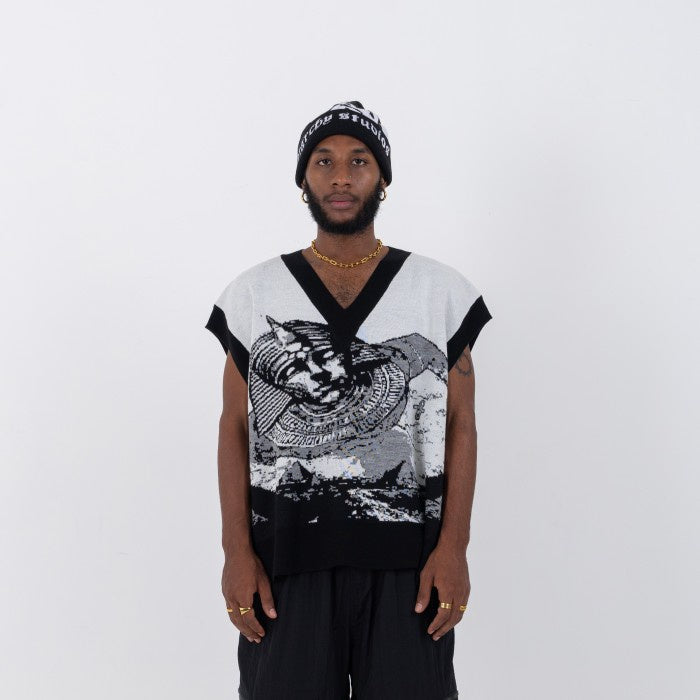 White Vision Knit Vest