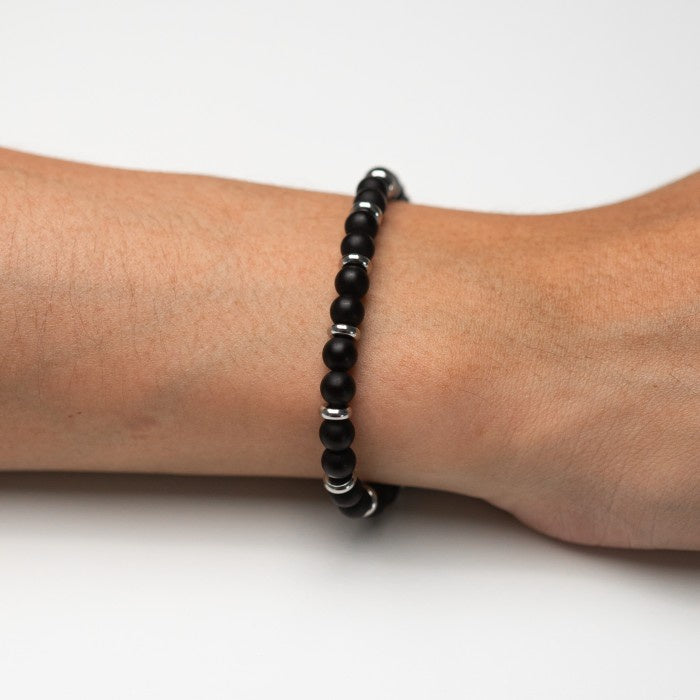 Hierarchy Studios - Mini Black Pearl Chain Bracelet