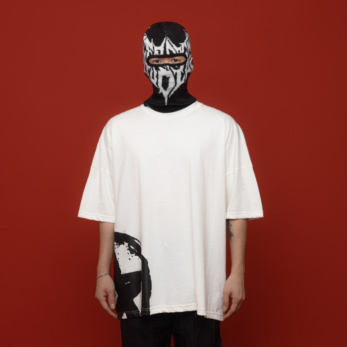 White Star Spell Wide Oversized T-Shirt