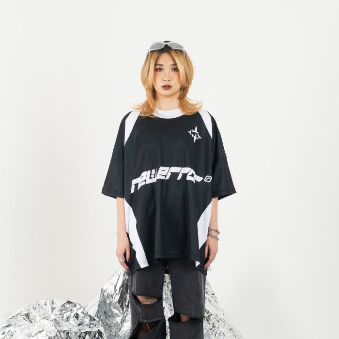 Black New Error Wide Oversized Jersey
