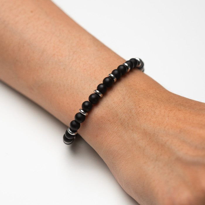 Hierarchy Studios - Mini Black Pearl Chain Bracelet