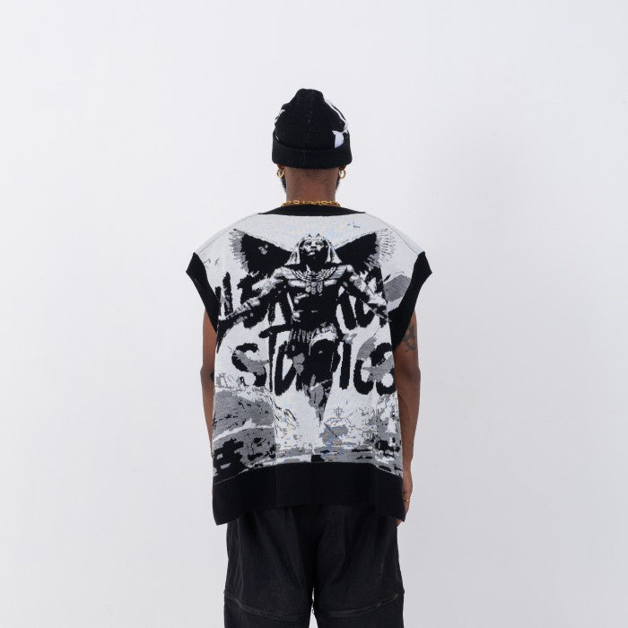 White Vision Knit Vest