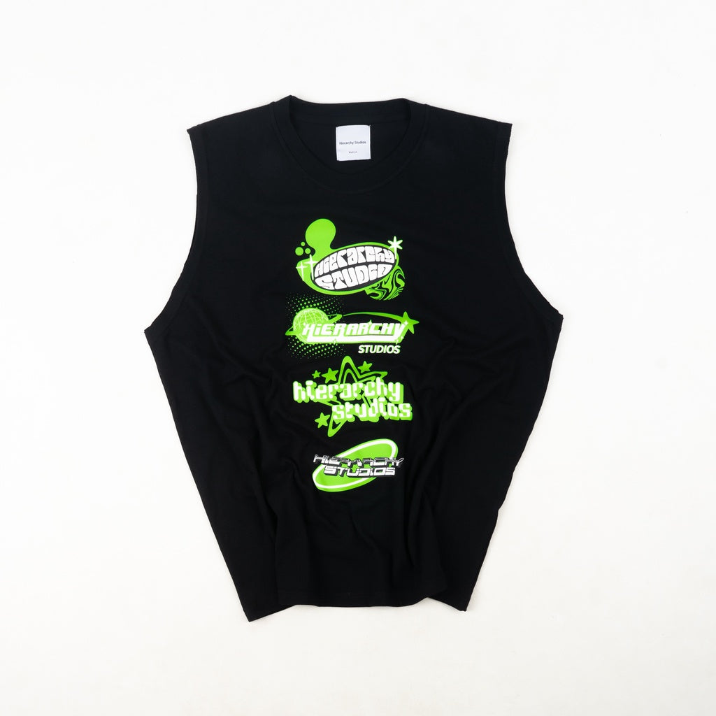 Black Y2K Logo Oversized T-Shirt