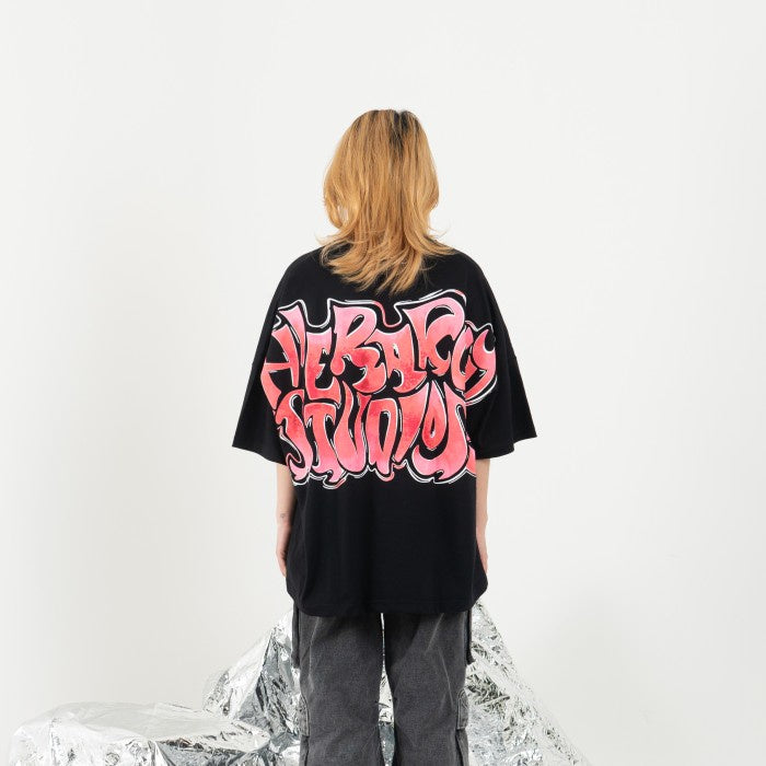 Black Street Wide Oversized T-Shirt