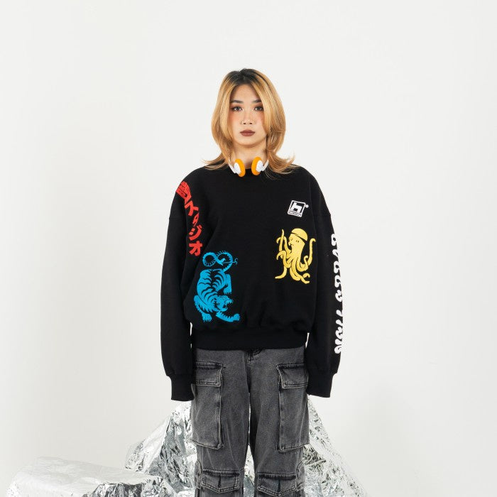 Black Sovereign Oversized Sweatshirt