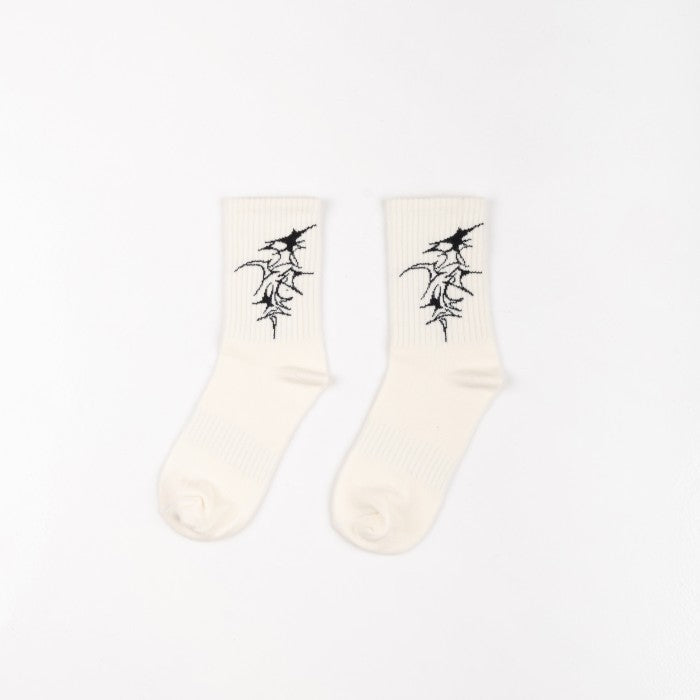 HIERARCHY STUDIOS Chroma - White Tribal Socks