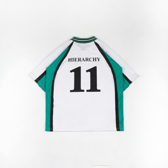 HIERARCHY STUDIOS Unruled - Ivory Rugby Oversized Polo Jersey