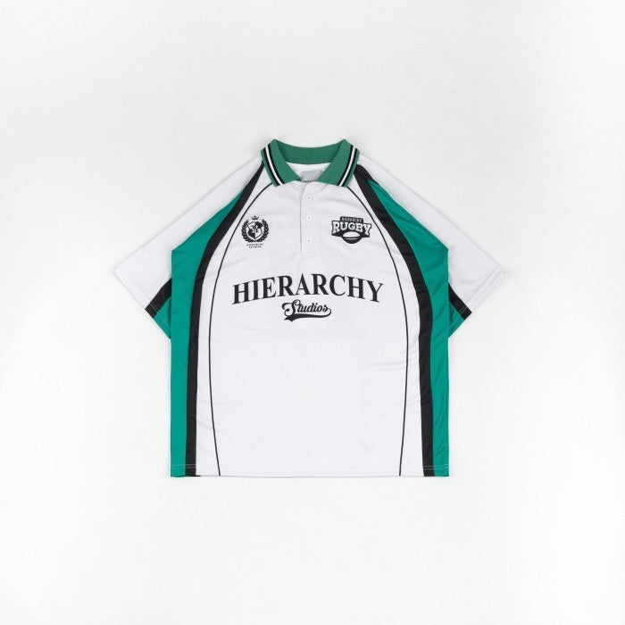 HIERARCHY STUDIOS Unruled - Ivory Rugby Oversized Polo Jersey