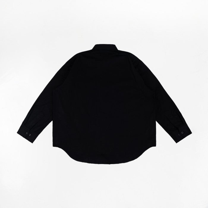 HIERARCHY STUDIOS Unruled - Black Eyelet Oversized Shirt