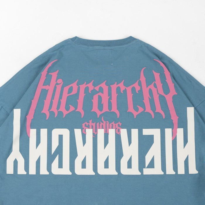 HIERARCHY STUDIOS Unruled - Blue Mirror Wide Oversized T-Shirt