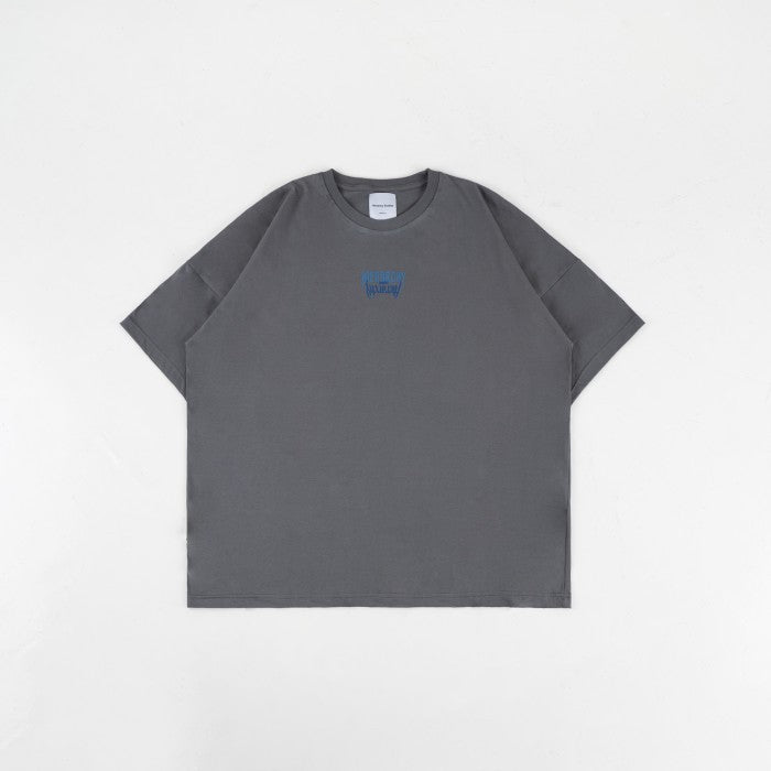 HIERARCHY STUDIOS Unruled - Dark Grey Mirror Wide Oversized T-Shirt