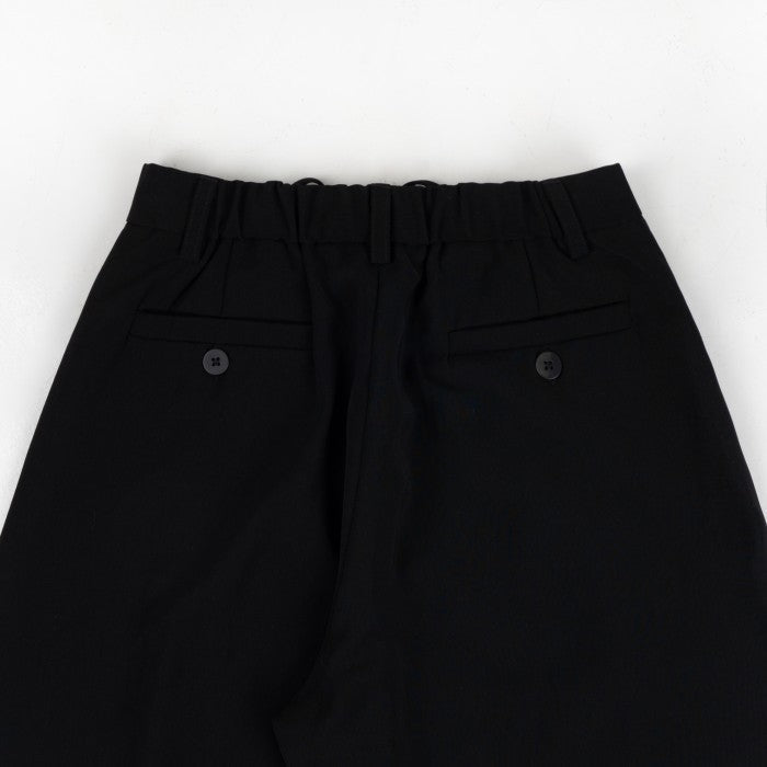 HIERARCHY STUDIOS Unruled - Black Tuck Slacks Trousers