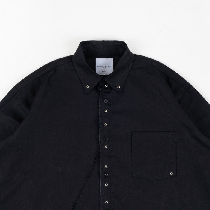 HIERARCHY STUDIOS Unruled - Black Eyelet Oversized Shirt