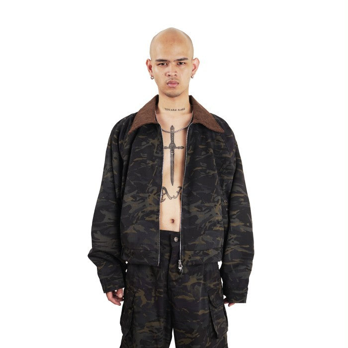 HIERARCHY STUDIOS Unsolved - Camo Oversized Jacket