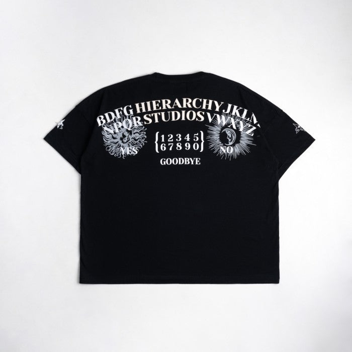 HIERARCHY STUDIOS Unruled - Black Spirit Vessel Wide Oversized T-Shirt