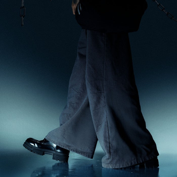 HIERARCHY STUDIOS TMTNW - Grey Darts Baggy Pants