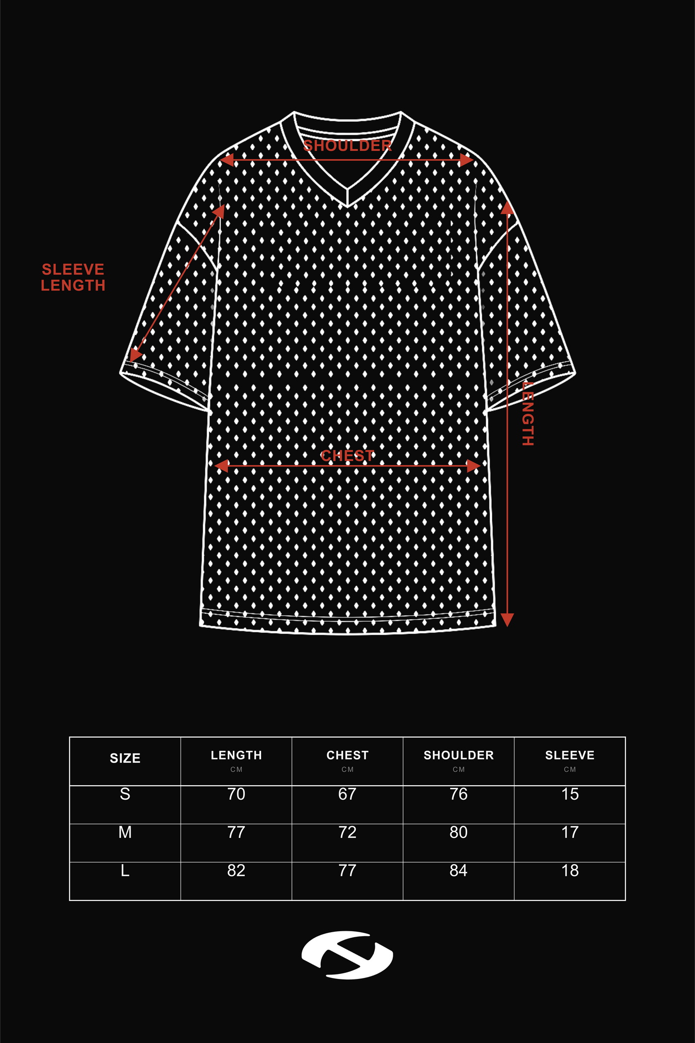 Size guide for HIERARCHY STUDIOS VOH - Grey Bird Wide Oversized Jersey